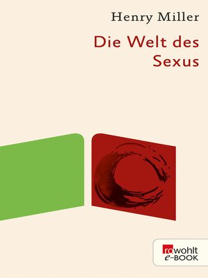 cover image of Die Welt des Sexus